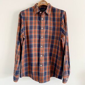 Banana Republic Untucked Fit Plaid Shirt Size Large